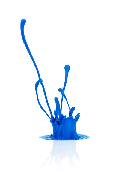 Blue paint splash — Stock Photo, Image