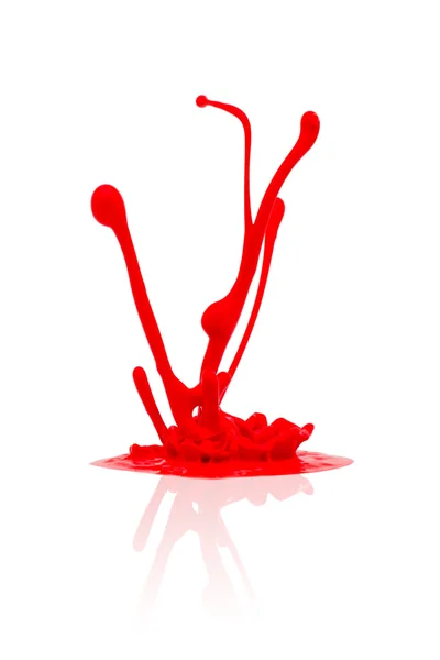 Pintura roja salpicaduras — Foto de Stock
