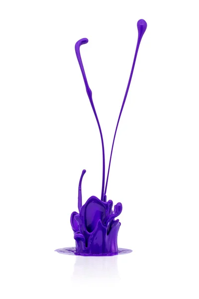 Abstract purple paint splashing — Stock Photo, Image