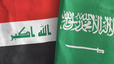 Suudi Arabistan ve Irak 'ta iki adet tekstil kumaşı 3D.