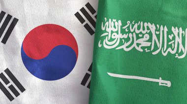 Suudi Arabistan ve Güney Kore 'de iki adet 3 boyutlu tekstil kumaşı.