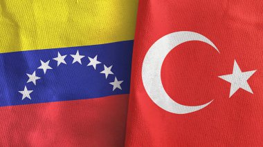 Türkiye ve Venezuela, üç boyutlu tekstil kumaşına iki bayrak dikti