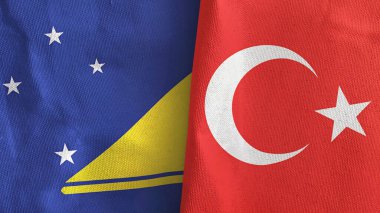 Türkiye ve Tokelau, üç boyutlu tekstil kumaşına iki bayrak dikti