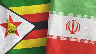 İran ve Zimbabwe, üç boyutlu kumaş üretiminde iki bayrak taşıyor.