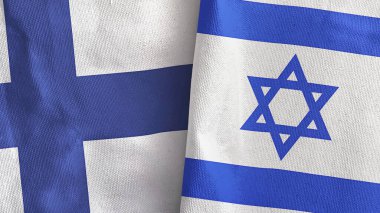 İsrail ve Finlandiya 'da tekstil kumaşı 3 boyutlu olarak iki bayraklandı