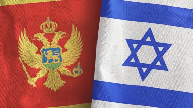 İsrail ve Karadağ 'da tekstil kumaşı 3 boyutlu olarak iki bayrak dikildi