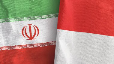 Endonezya ve İran 'da iki adet 3 boyutlu tekstil kumaşı.