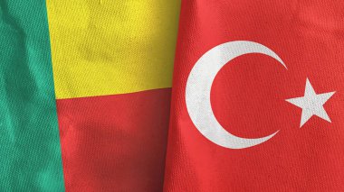 Türkiye ve Benin, üç boyutlu tekstil kumaşına iki bayrak dikti