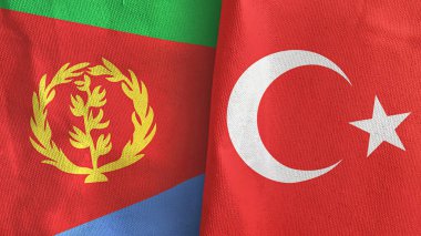 Türkiye ve Eritre, üç boyutlu tekstil kumaşına iki bayrak dikti