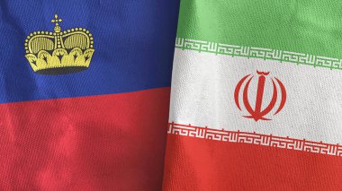 İran ve Lihtenştayn, üç boyutlu iki adet tekstil kumaşı.