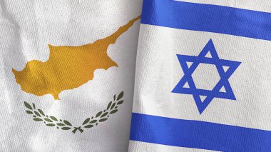 İsrail ve Kıbrıs Rum Kesimi, üç boyutlu tekstil kumaşına iki bayrak dikti