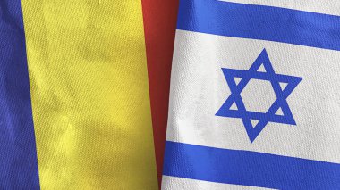 İsrail ve Romanya 'da tekstil kumaşı 3 boyutlu olarak iki bayrak dikildi