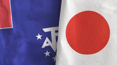 Japonya ve Fransa Güney ve Antarktika 'ya iki bayrak indiriyor.