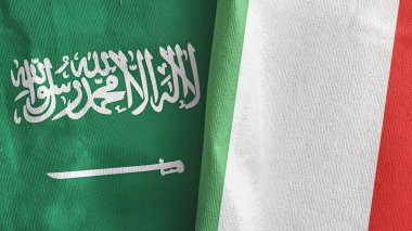 İtalya ve Suudi Arabistan 'da üç boyutlu tekstil kumaşına iki bayrak çekildi