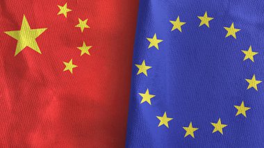 Avrupa Birliği ve Çin 'de tekstil kumaşı 3 boyutlu olarak iki bayraklandı
