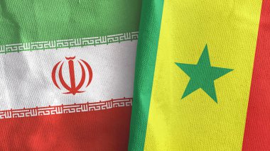 Senegal ve İran 'da iki adet 3 boyutlu tekstil kumaşı.