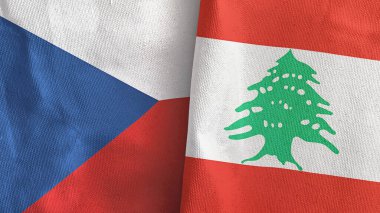 Lübnan ve Çek Cumhuriyeti 'nde üç boyutlu kumaştan iki adet bayraklı kumaş üretildi