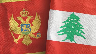 Lübnan ve Karadağ 'da üç boyutlu tekstil kumaşına iki bayrak indirildi