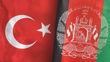 Afganistan ve Türkiye 'de üç boyutlu tekstil kumaşı üreten iki bayrak