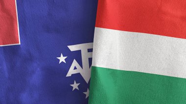 Macaristan ve Fransa Güney ve Antarktika 'da iki bayrak dikiliyor.