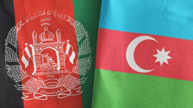 Azerbaycan ve Afganistan 'da iki adet 3 boyutlu tekstil kumaşı.