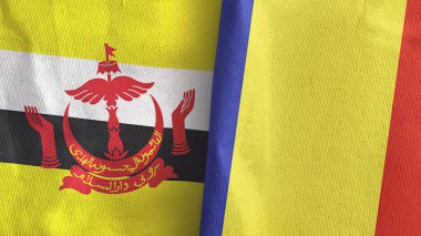 Romanya ve Brunei, üç boyutlu tekstil kumaşına iki bayrak dikti