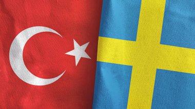 İsveç ve Türkiye 'de üç boyutlu tekstil kumaşı üretimi iki bayrak