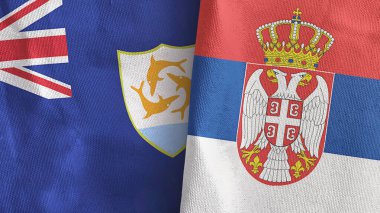 Sırbistan ve Anguilla, tekstil kumaşının 3D rendelenmesinde iki bayrak dikti
