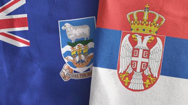 Sırbistan ve Falkland Adaları 'nda üç boyutlu tekstil kumaşı üreten iki bayrak