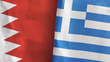 Yunanistan ve Bahreyn, üç boyutlu tekstil kumaşına iki bayrak dikti