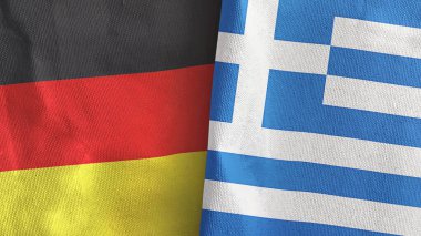Yunanistan ve Almanya, üç boyutlu tekstil kumaşına iki bayrak dikti