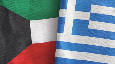 Yunanistan ve Kuveyt, üç boyutlu tekstil kumaşına iki bayrak dikti