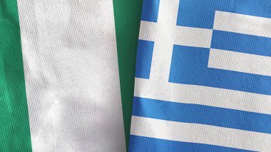 Yunanistan ve Nijerya, üç boyutlu tekstil kumaşına iki bayrak dikti