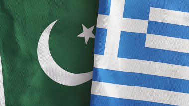 Yunanistan ve Pakistan, üç boyutlu tekstil kumaşına iki bayrak dikti