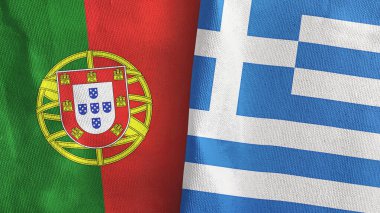 Yunanistan ve Portekiz, üç boyutlu tekstil kumaşına iki bayrak dikti