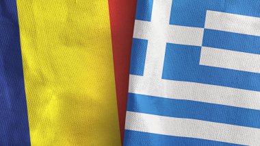 Yunanistan ve Çad, üç boyutlu tekstil kumaşına iki bayrak dikti