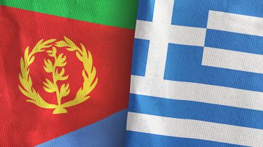 Yunanistan ve Eritre, üç boyutlu tekstil kumaşına iki bayrak dikti