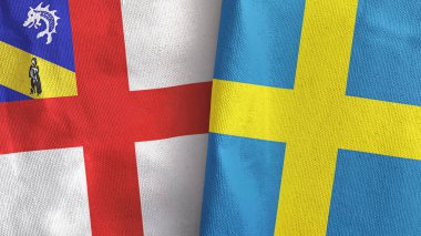 İsveç ve Herm 'de tekstil kumaşı 3D.