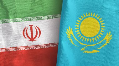 Kazakistan ve İran 'da iki adet 3 boyutlu tekstil kumaşı.