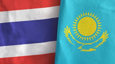 Kazakistan ve Tayland 'da iki adet 3 boyutlu tekstil kumaşı.
