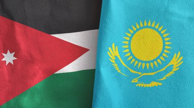 Kazakistan ve Ürdün 'de iki adet 3 boyutlu tekstil kumaşı.