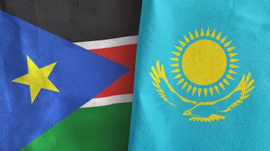 Kazakistan ve Güney Sudan 'da iki adet 3 boyutlu tekstil kumaşı.