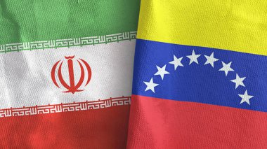 Venezuela ve İran 'da iki adet 3 boyutlu tekstil kumaşı.