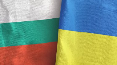 Ukrayna ve Bulgaristan 'da üç boyutlu tekstil kumaşına iki bayrak çekildi