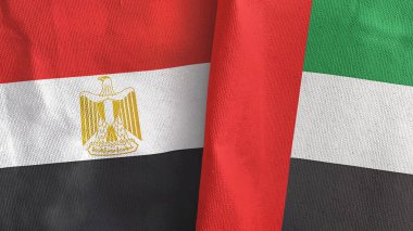 Birleşik Arap Emirlikleri ve Mısır 'da iki adet 3 boyutlu tekstil kumaşı.