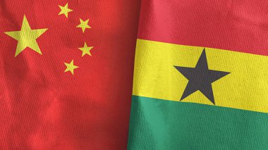 Gana ve Çin 'de tekstil kumaşı 3D.