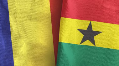 Gana ve Romanya 'da üç boyutlu tekstil kumaşı iki bayrak dikildi