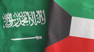 Kuveyt ve Suudi Arabistan 'da iki adet 3 boyutlu tekstil kumaşı.
