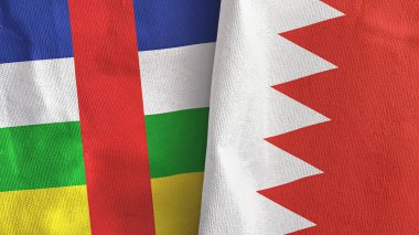 Bahreyn ve Orta Afrika Cumhuriyeti 'nde üç boyutlu kumaştan iki adet bayraklı kumaş üretildi