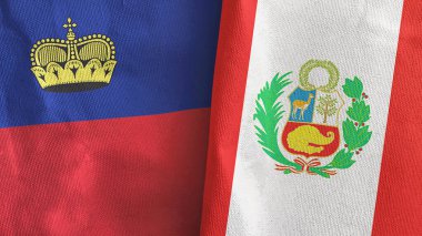 Peru ve Lihtenştayn. Üç boyutlu kumaş.